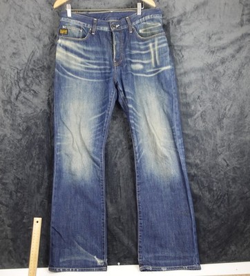 Gstar Raw Denim Jeans Men s Size 34 X 32- RN 104506 CA41169  3301 jeans
