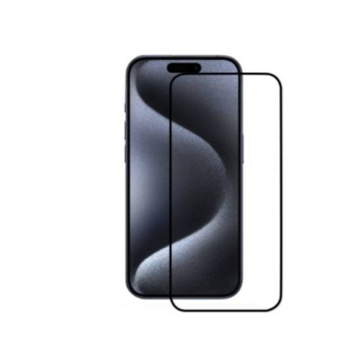Protection d'écran iPhone 15 anti-bulles compatible avec coque