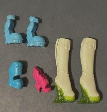 Monster High Doll Shoes Replacement Accessories Lot - 2 Pairs, 2 Singles