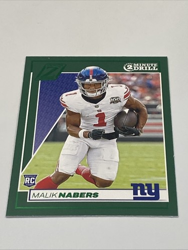Malik Nabers 2024 Panini Zenith Football #171 Rookie Green 2 Minute Drill (RC) - Picture 2 of 5