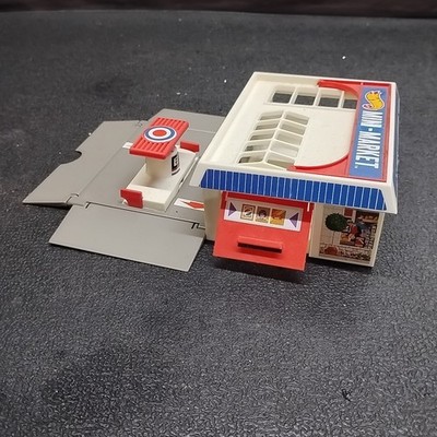 Mattel Hot Wheels 1987 Mini Mart Sto & Go Toy Gas Station & Car Wash