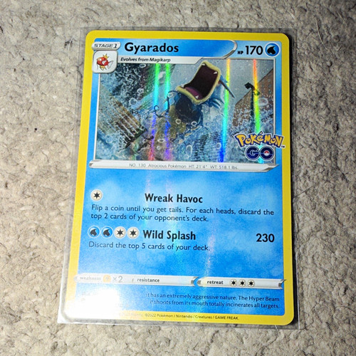 The Pokémon Company Gyarados 022/078 Pokemon GO Holo Rare 170 HP EN 2022