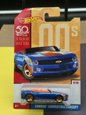 Camaro Convertible Concept * 2018 Hot Wheels Throwback Decades * 