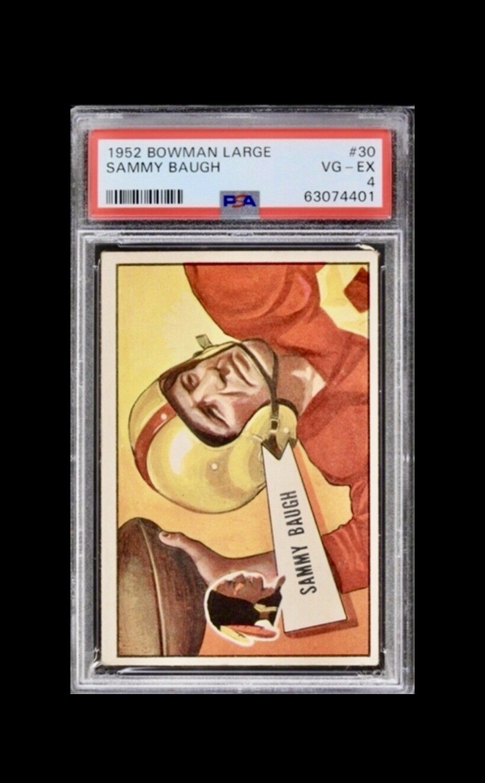 1952 Bowman Large Sammy Baugh PSA 4 Washington Redskins #30 HOF