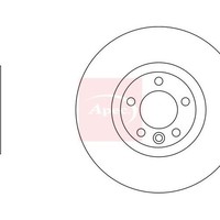 Range Rover Evoque 2011-2019 Bremsscheibe Vorne (Einzeln) Apec DSK2490