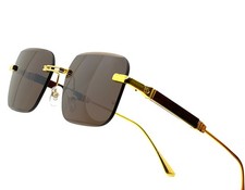 Stylish Minimalist Metal Square Glasses Men Modern Sunglasses 80's 90's classy