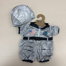 New Bear Factory Silver Astronaut Costume Outfit Fits Most 14"-18" Teddy Bear