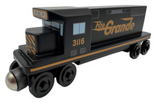 Whittle Shortline Railroad Wooden Denver And Rio Grande Western GP38 Locomotive