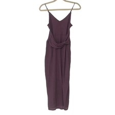 Express dusky purple ribbed midi dress w/ Slit on leg Size Small Cocktail Dress