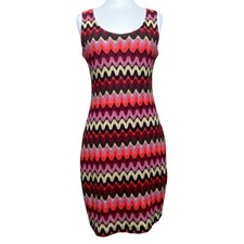 Calvin klein bodycon Knit Dress Scalloped design Size 8