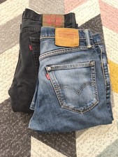 Levis 501 Jeans  Schwarz Black Denim und Blau...
