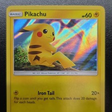 Pokemon TCG Pikachu 28/73 Holo 60HP Shining Legends 2017 Rainbow Card NM on eBay