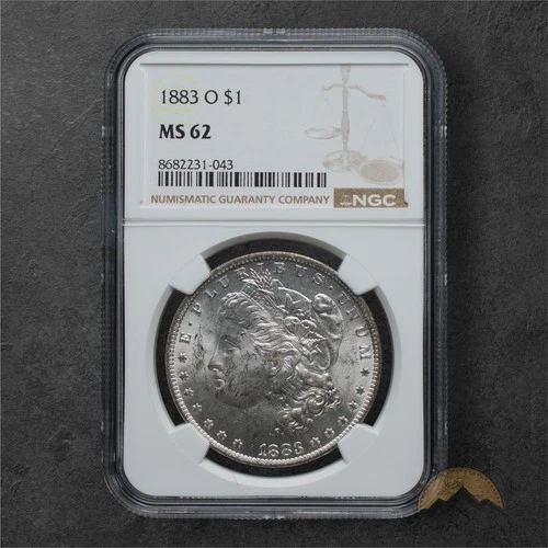 1883-O Silver Morgan Dollar $1 - NGC MS62 - New Orleans