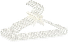 Pearl Hangers 16in for Wedding Dress Bridal Gown, 5-Pack  Sturdy Metal Core, Ri