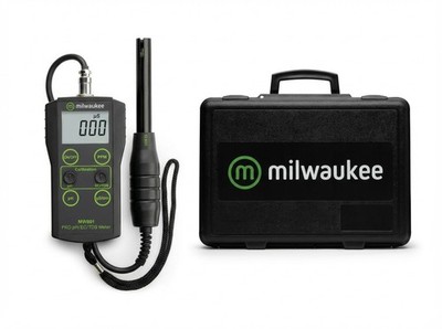Milwaukee MW801 PRO pH EC TDS Combo Meter | 3-in-1 with ATC & Carrying Case