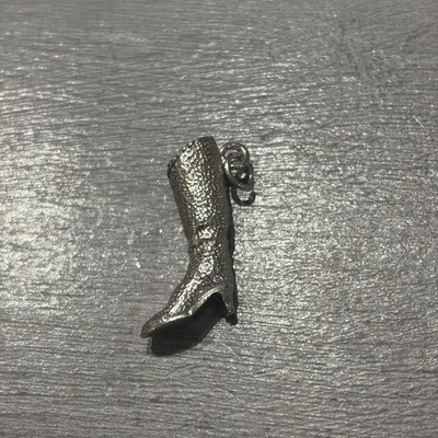 925 Sterling Silber Knie Stiefel Schuh Charm Anhänger