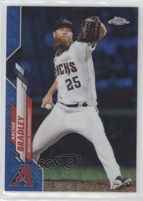 2020 Topps Chrome Blue Wave Refractor 71/75 Archie Bradley #14 13o2