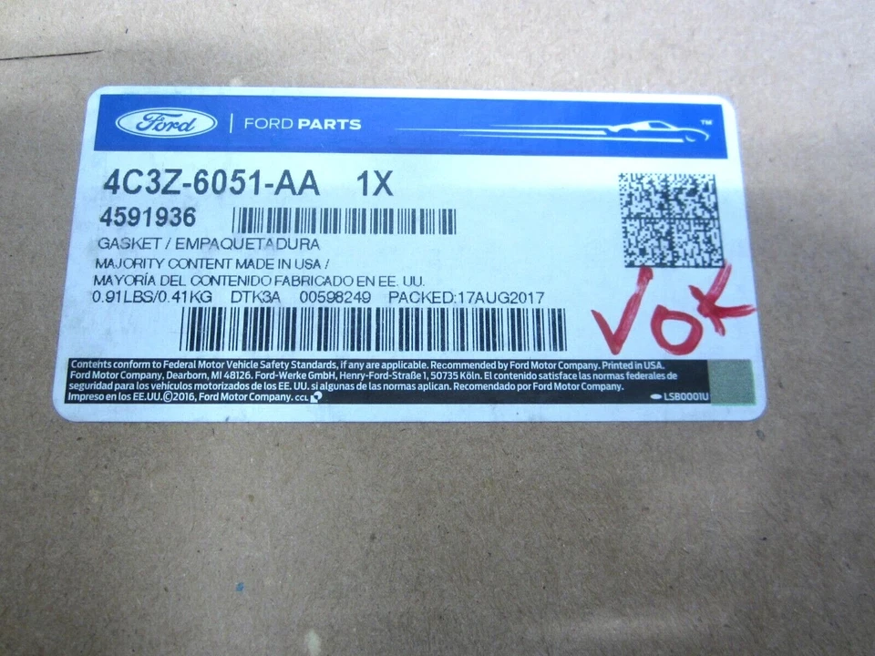 FORD E-350, EXCURSION, F-250, F350 SUPERDUTY 6.8L R/ПРОКЛАДКА ГОЛОВКИ 4C3Z6051AA #3A-2 - Изображение 2 из 2