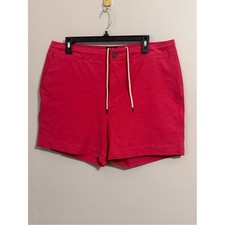 Faherty All Day Shorts Men's Size 35 Coral Red Stretch Drawstring Casual
