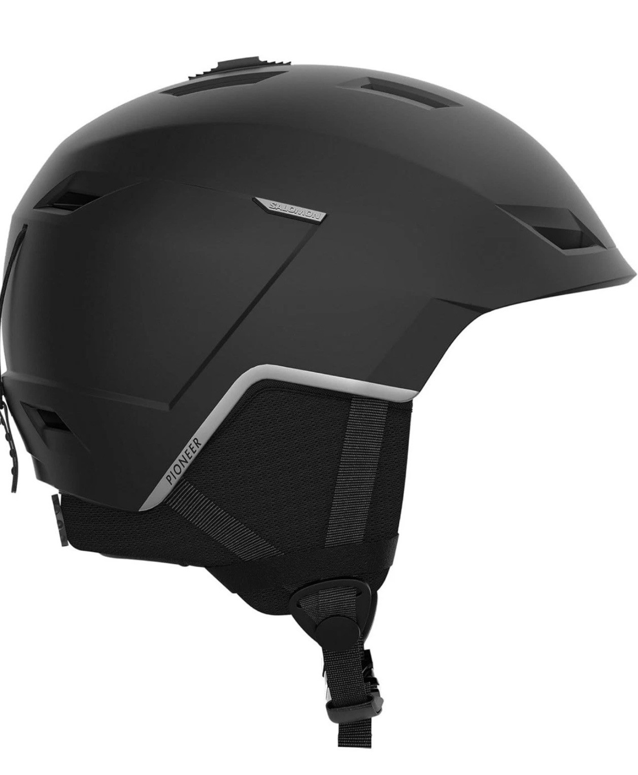 Casco sci snowboard uomo Salomon Pioneer LT nero argento piccolo 53 56 cm