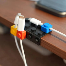 2 Sets Modular Cable Organizer Desktop Cord USB Data Cable Management DIY Holder