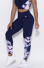 Bombshell Sportswear Dip Dye Seamless Leggings in Navy Lilac Size XS/S