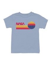 Officially Licensed Nasa Vintage World Logo Youth's T-shirt