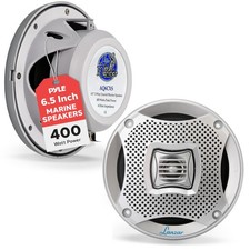 6.5 Inch Marine Speakers - 2-Way 400W Water-Resistant Sound System - Set of