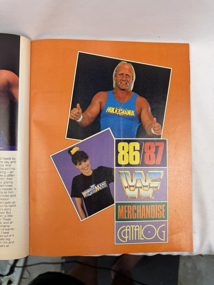 Журнал WWF апрель май 1987 Халк Хоган Андре Giant Wrestlemania III WAIT NWA WWE - Изображение 4 из 4