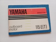 Yamaha motore fuoribordo 115 E 1982 manuale uso manutenzione italiano originale