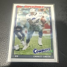 Topps 1991 Super Rookie Emmitt Smith #360 Dallas Cowboys Football Card
