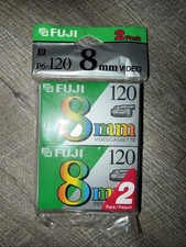 Sealed FUJIFilm 8mm P6-120 min Video Cassette Tapes High Quality 2Pack Brand New