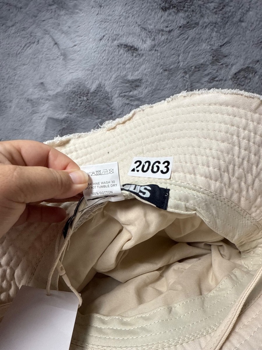 Jacquemus Le Bob Artichaut Bucket Hat Beige Cotton Drawcord One