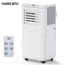 Portable Air Conditioner 14000 BTU AC Unit 750 Sq Ft 24H Timer Remote Control