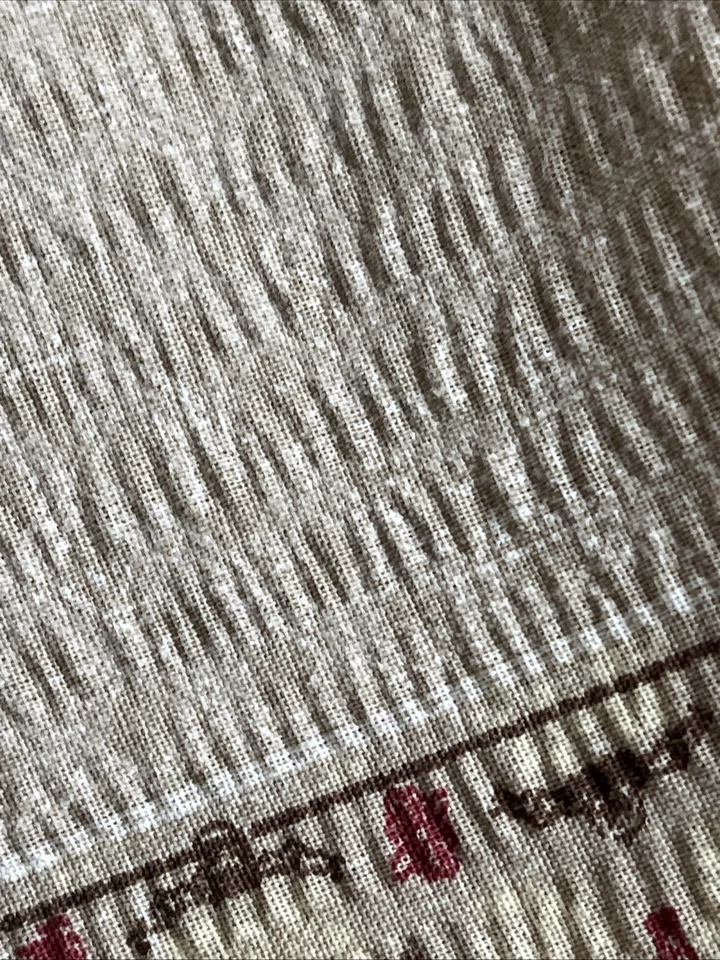 Cortina de ducha Sonoma Life + Style 76x70 Seersucker Paisley Boho étnica roja tostada Foto 4 de 4