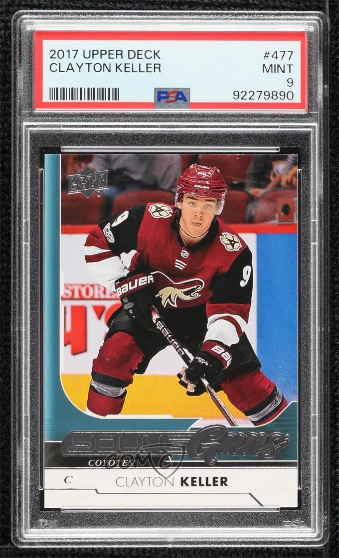 2017-18 Upper Deck Young Guns Clayton Keller #477 PSA 9 MINT 17za