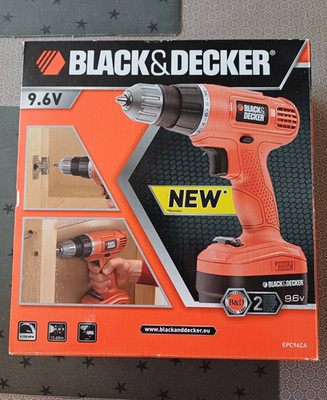BLACK+DECKER EPC96CA Akku-Bohrschrauber 9,6V 10,4Nm 0-750 RPM Orange/Schwarz