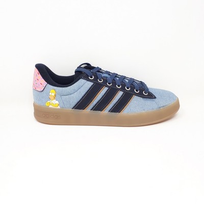 Adidas Simpsons Grand Court KK3539 Originals Casual Blue Shoe Sneaker Mens Size