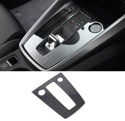 Black Brushed Console Gear Shift Frame Cover Trim For Audi A3 S3 RS3 2022-2024
