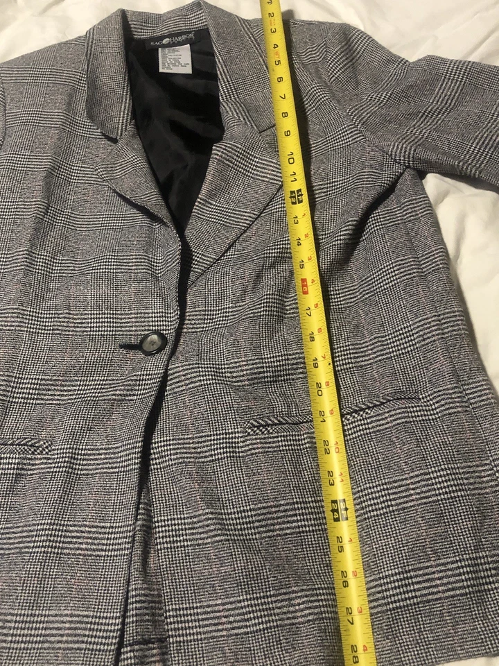 Sag Harbor Mujer 2 Piezas Blazer Pantalón Traje 6P Gris Foto 4 de 4