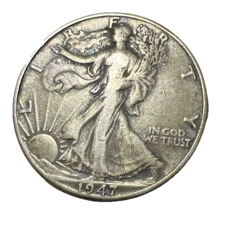 1947-D Walking Liberty Half Dollar - EXTRA Nice 90% Silver GOOD DETAILS