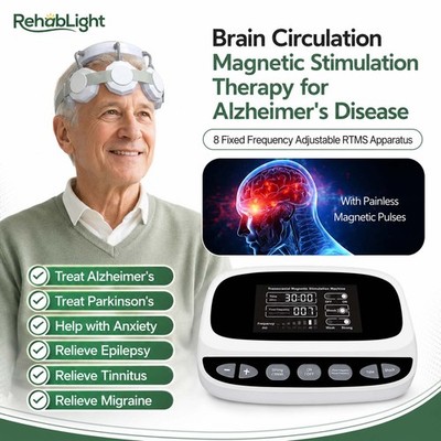 Magnetic Wave Support Transcranial Magnetic Brain Device Chronic Head Fog Relief