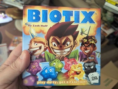 BIOTIX Push Your Luck Take That Board Game 100% COMPLETE 2017 UNSTICKERED