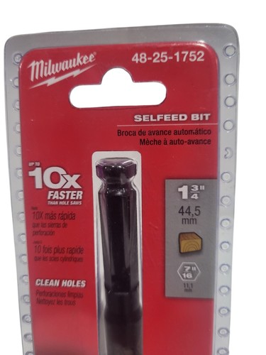 MILWAUKEE TOOL 48-25-1752 Punta autoalimentata 10 volte più veloce misura 1-3/4" Nuova - Foto 4 di 4