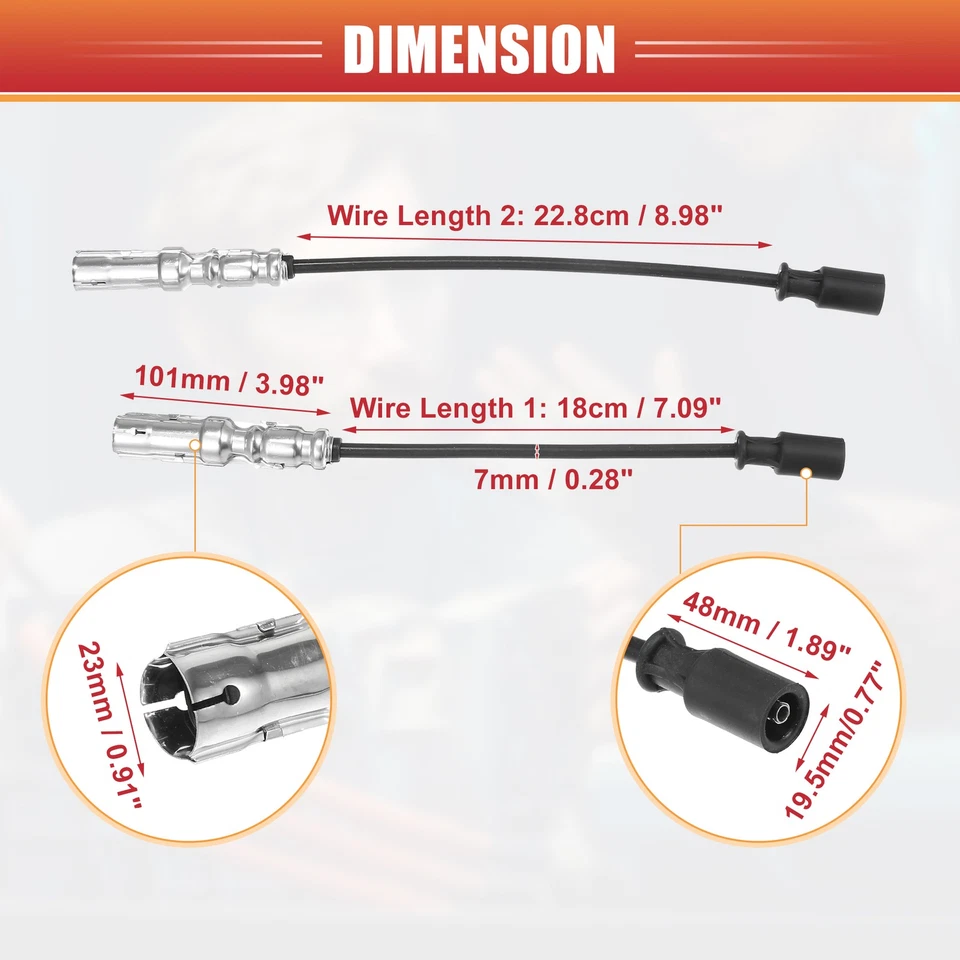 16 Pcs Spark Plug Wire Ignition Coil Cable No.1121500218 for Mercedes-Benz CL500 Foto 3 de 4