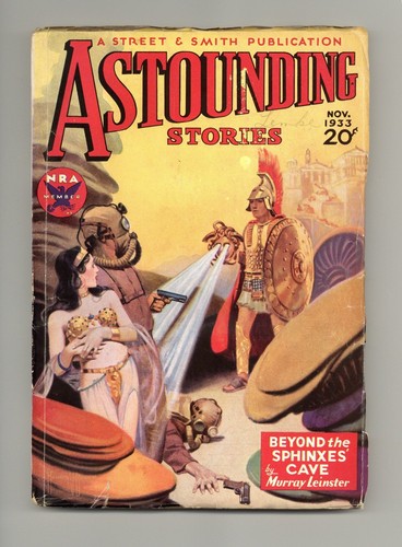 Astounding Stories Pulp Nov 1933 Vol. 12 #3 VG- 3.5