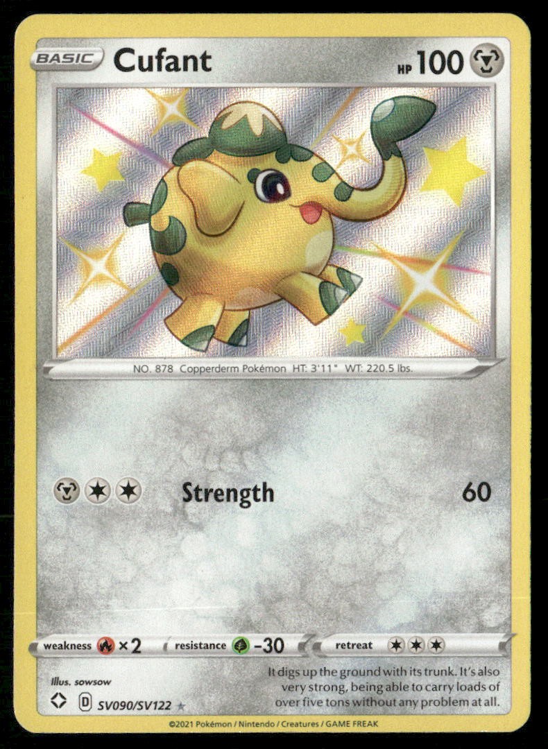 CUFANT SV090/SV122 SHINY RARE SHINING FATES SHINY VAULT POKEMON HOLO NM