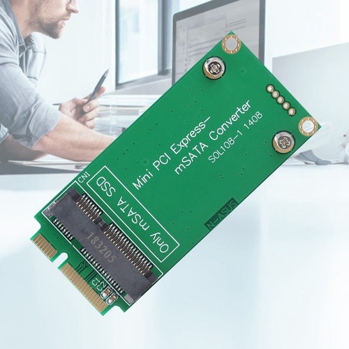 MSATA SSD To Mini PCIE SSD Riser Card Adapter Converter For Laptop CB - Afbeelding 2 van 7