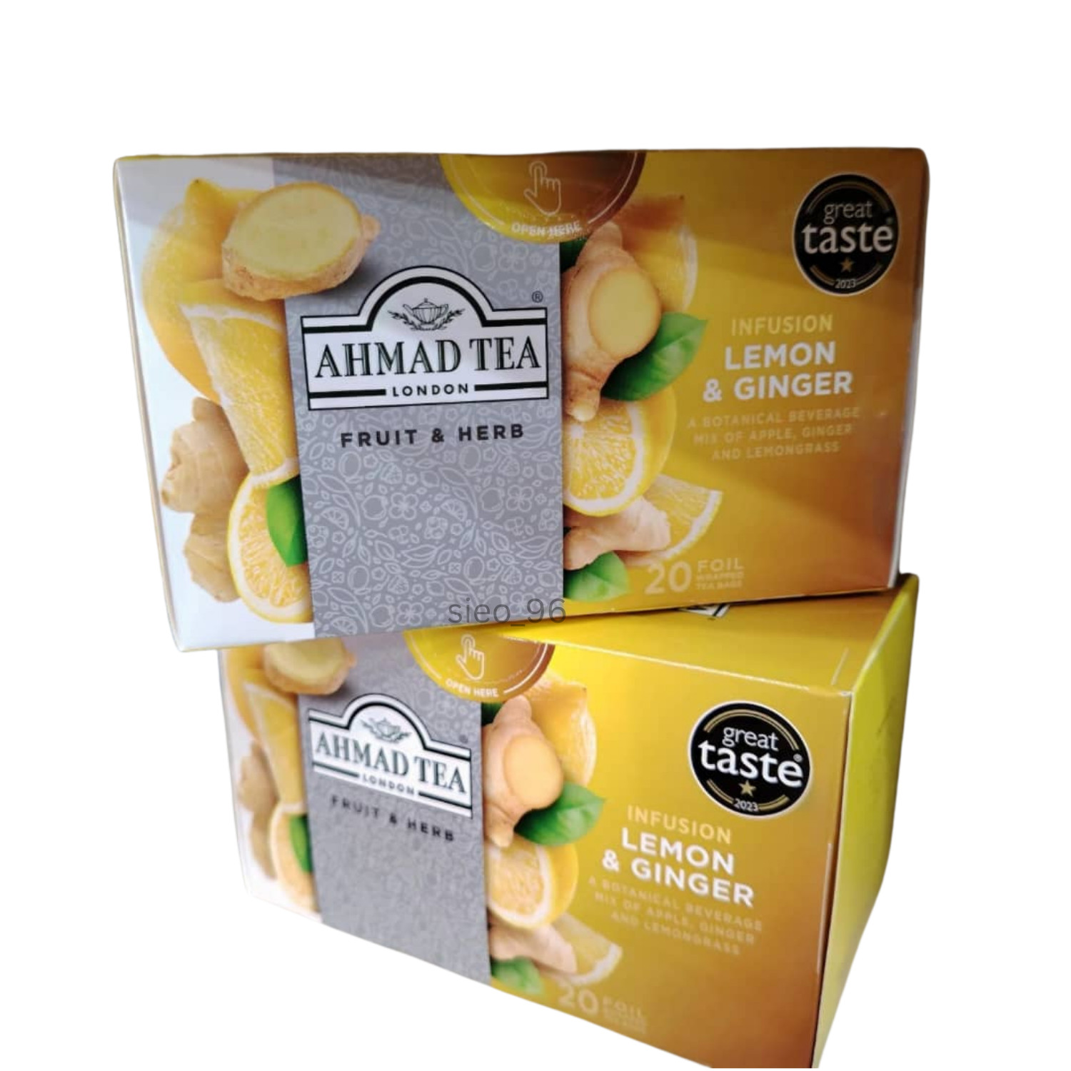London Lemon Ginger Herbal Infusion 40 Tea Bags 80g Total Ua