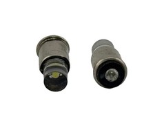 Rebaydo 2pcs T1 34 Midget Flanged Base Flat Top Led Bulb 6 To 32 Volts Dc